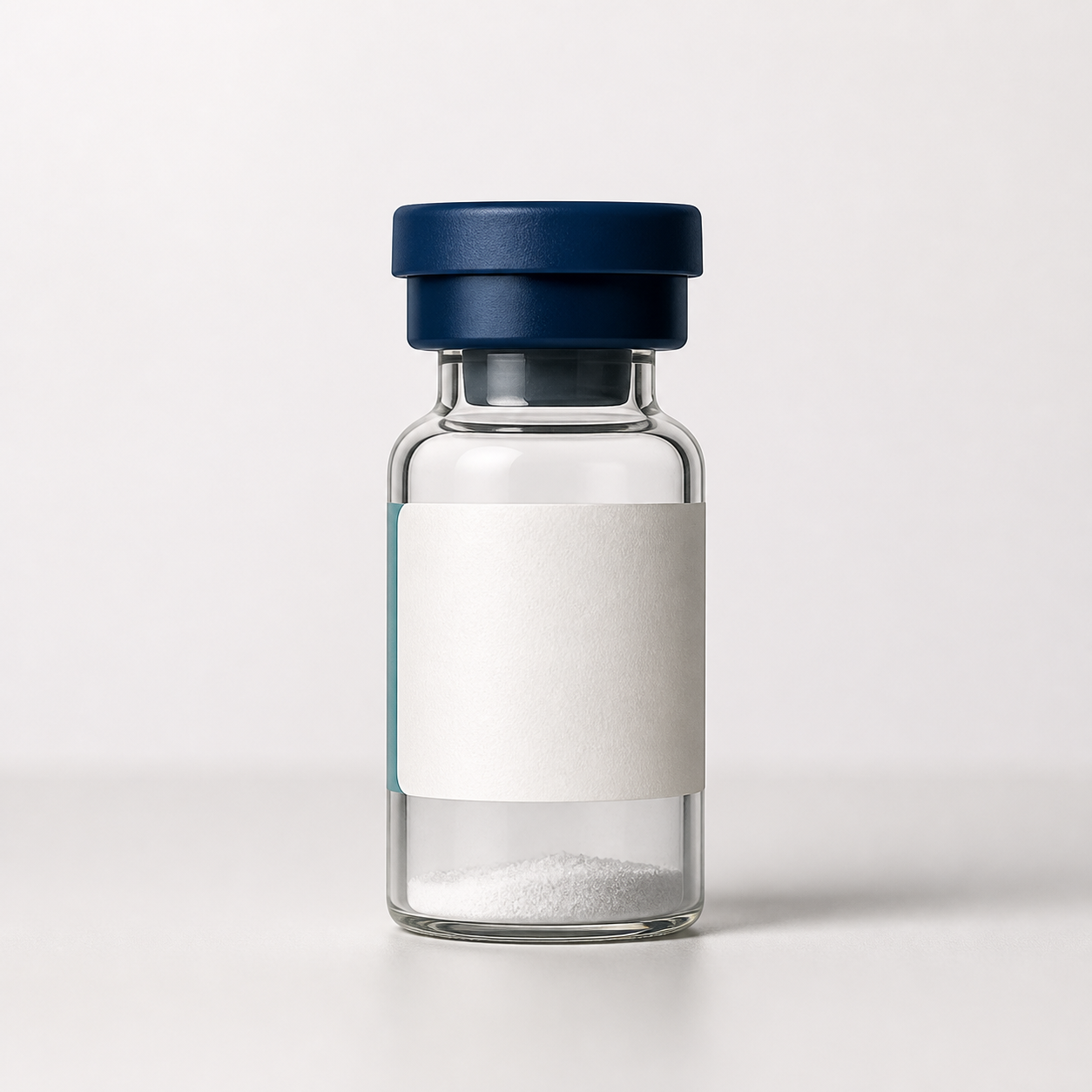 Unbranded peptide research-material vial